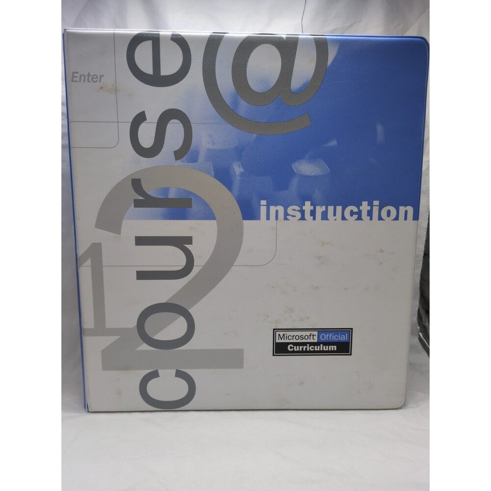 Microsoft Official Curriculum 3 Ring Binder Only